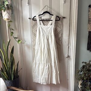 Cute White Sleeveless Dress